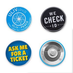 1.75" Circle Celluloid Magnet Back Buttons