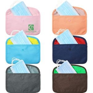 Portable Face Cover Storage Bag Waterproof Face Mask Case