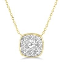 Jilco Inc. 0.50 TWT Gold Round Diamond Necklace