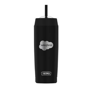 18 Oz. Thermos® Double Wall Stainless Steel Tumbler With Straw