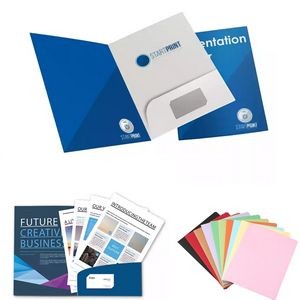 Gloss Paper Two-Pocket Presentation Folder