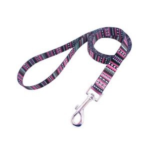 5/8"W x 72"L Polyester Pet Leash w/ Metal Carabiner Sublimation