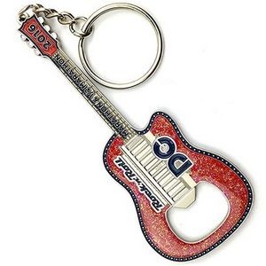 Custom Guitar Bottle Opener Keychain