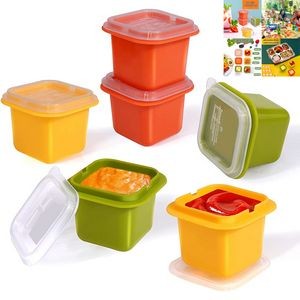 6 Pack Salad Dressing Container