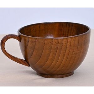 12Oz.Eco Friendly Custom Jujube Wood Cup With Handle