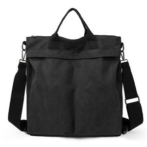 Portable Adjustable Straps Canvas Backpack