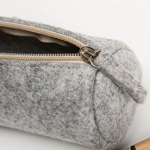 Wool Felt Simple Cosmetic Pen Pencil Bag