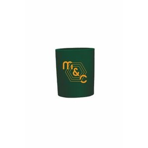 Forest Green Foam Round Can Cooler
