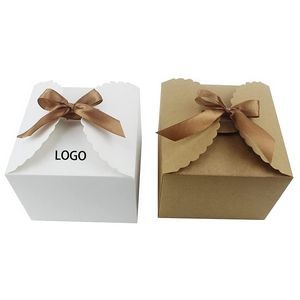 Paper Gift Box With Ribbons