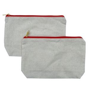 Budget Nature Cotton Linen Cosmetic Bag