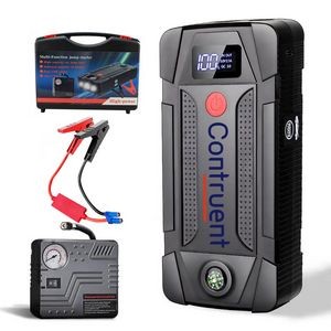 Portable Emergency battery booster 10000mAh Portable Car Jump Starter with Mini Compressor