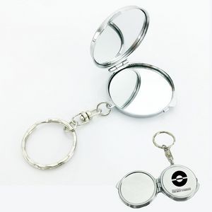 Pocket Mirror With Key Ring