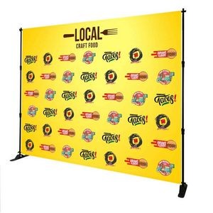 10' X 8' Adjustable Step and Repeat Display Backdrop Banner Stand