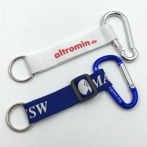 Carabiner With Key Ring & Adjustable Buckle