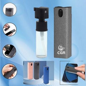 Built-in Cleaning Fluid Nozzle and Microfibre Cloth Reusable Portable Touchscreen Cleaner