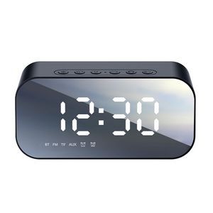 LED Mirror Alarm Clock Bluetooth Speaker