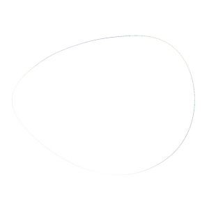 Glow-In-The-Dark Vinyl Oval (6 to 10 Square Inch)