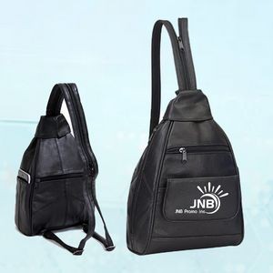 Petite Leather Sling Mini Backpack