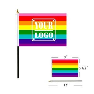 Handheld Flag For Pride Month