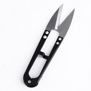 Black U-shaped Sharp Scissors
