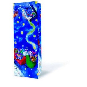 The Holiday Wine Bottle Gift Bag (Santa's Sleigh)