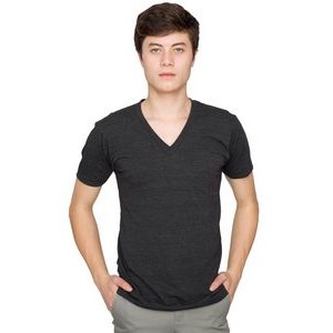 American Apparel Adult Tri-Blend Short Sleeve Track V-Neck T-Shirt