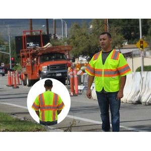 3C Products ANSI/ISEA 107-2015 3M Class 3 Safety Vest with Pockets