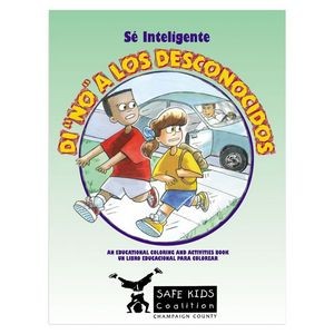 Be Smart: Say "No" To Strangers Spanish Language Educational Activities Book - Personalized