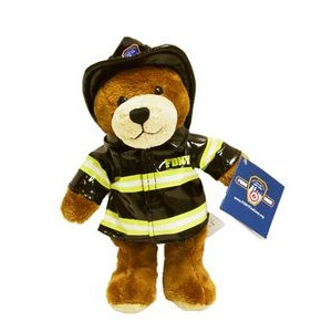 Custom Plush Fire Department Bear