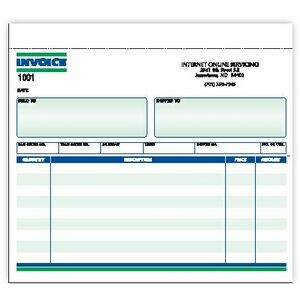 Ruled 2 Part Invoice Form (8½"x 7")