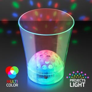 8 Oz. Disco Ball Light Projecting Led Cup - BLANK