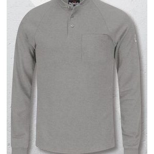 Bulwark™ Long Sleeve Henley Shirt - Gray