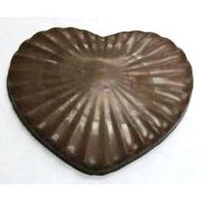 3.52 Oz. Large Pleated Chocolate Heart