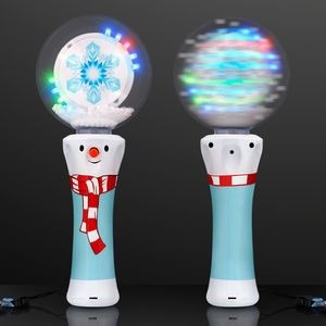 LED Winter Wonderland Snowflake Spinning Wand - BLANK