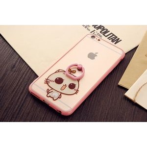Happy Cat Phone Case w/Finger Buckle For Smart Phone