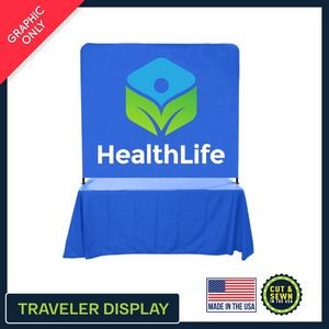 6' Traveler Tabletop Full Wall Banner Graphic Only - Made in the USA