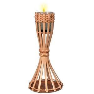 Tabletop Bamboo Torch w/ Candle