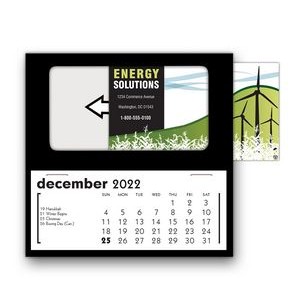 BC-Basic Business Card Holder Desk Calendar, Black