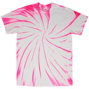 Neon Pink/White Vortex Graffiti Short Sleeve T-Shirt