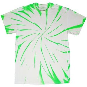 Neon Green/White Vortex Graffiti Short Sleeve T-Shirt