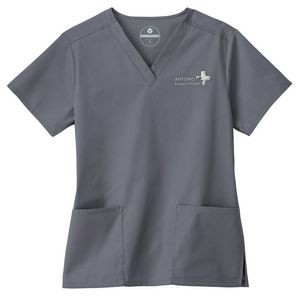 Fundamentals® Ladies Two Pocket V-Neck Top Shirt
