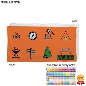 Camping Towel in Absorbent and Compact Microfiber Dri-Lite Terry, 30x60, Sublimated 1 side