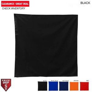 Discounted Square Bandana, 22x22, Blank, Stocked in 5 colors (#1 seller)