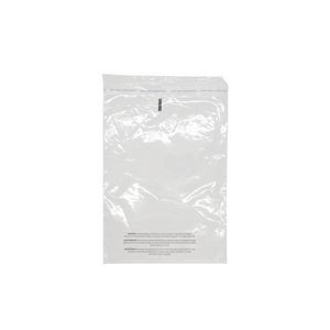 Clear Flap & Seal Poly Bag w/Suffocation Warning - 100% PCR Content (7.5" x 10")