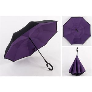 Double Layer Reverse Closing Umbrella