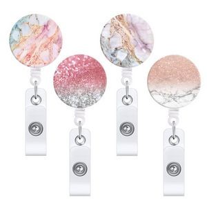 Retractable Marble Badge Holders