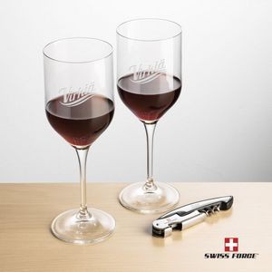 Swiss Force® Opener & 2 Belmont Wine - Silver