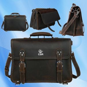 Leather Backpack Doubles as a Business Briefcase