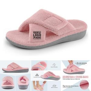 Women's House Fuzzy Orthotic Arch Support Slippers Plantar Fasciitis Furry Slide Shoes