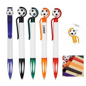Soccer Ball Shape Manual Ballpoint Pen
